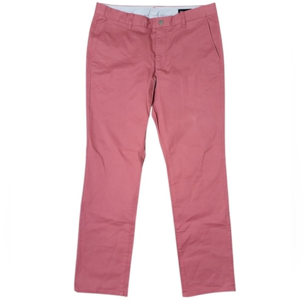 Bonobos Men's Pants Size 34x32 Mauve Slim Straight Leg Chinos NWT